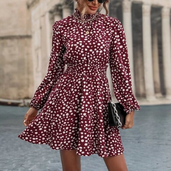 Preppy Womens Dress burgundy - Picture 1 of 5